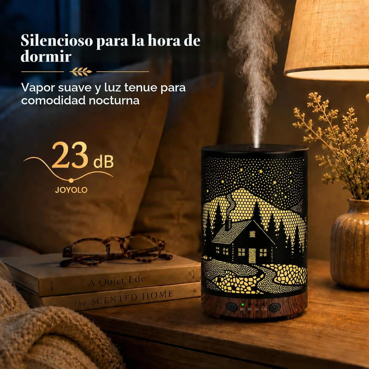 Difusor de aceite esencial, difusor de aromaterapia de 4.1 fl oz co...