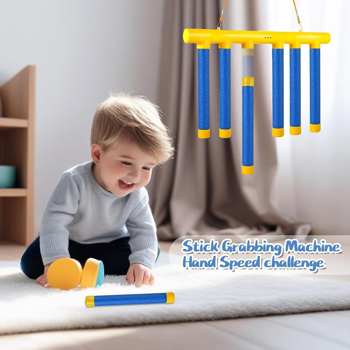 Reflex Drop Sticks Juego - 3 velocidades, juguete de reacción, niño...