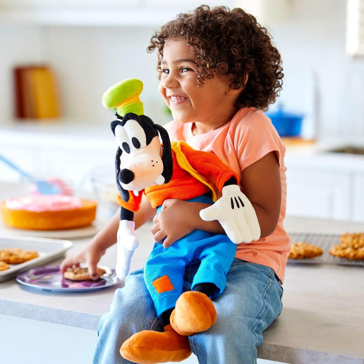 Disney Store - Peluche oficial de Goofy, juguete suave mediano para...