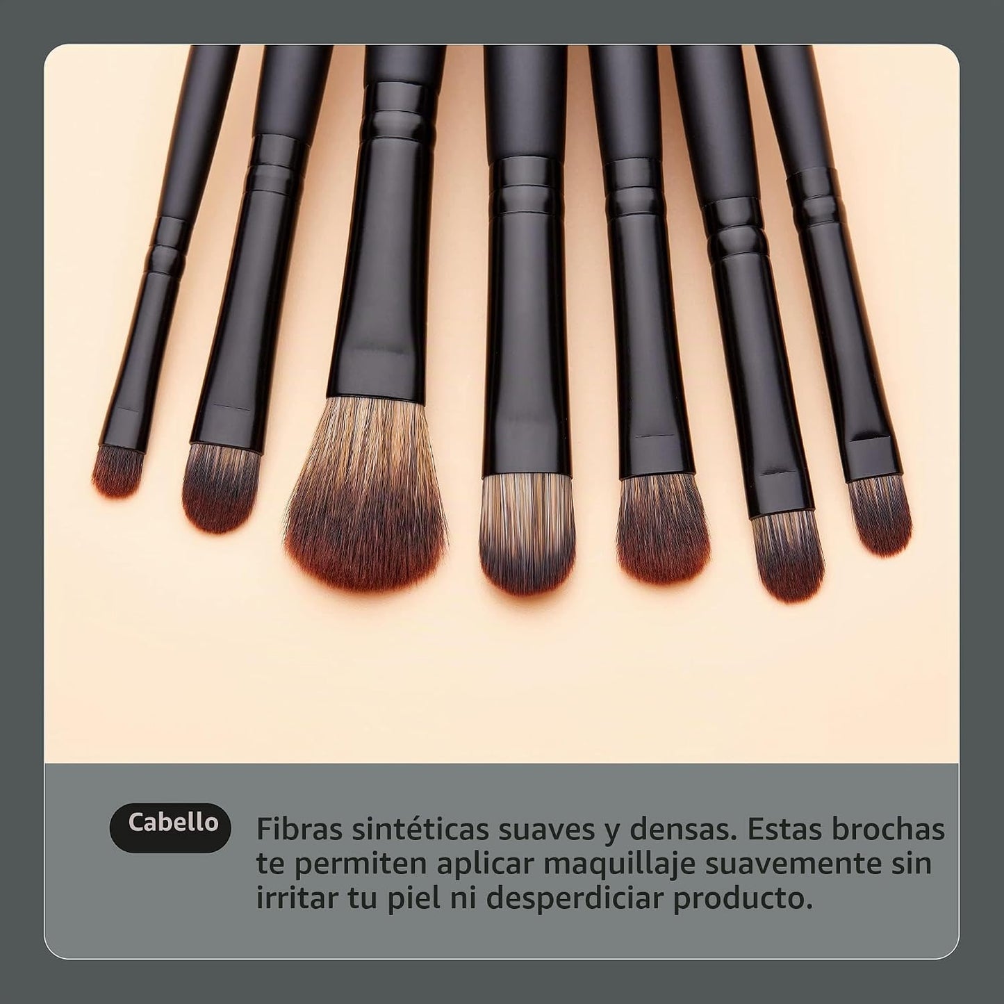 Jessup Juego de brochas de maquillaje veganas con corrector en polv...
