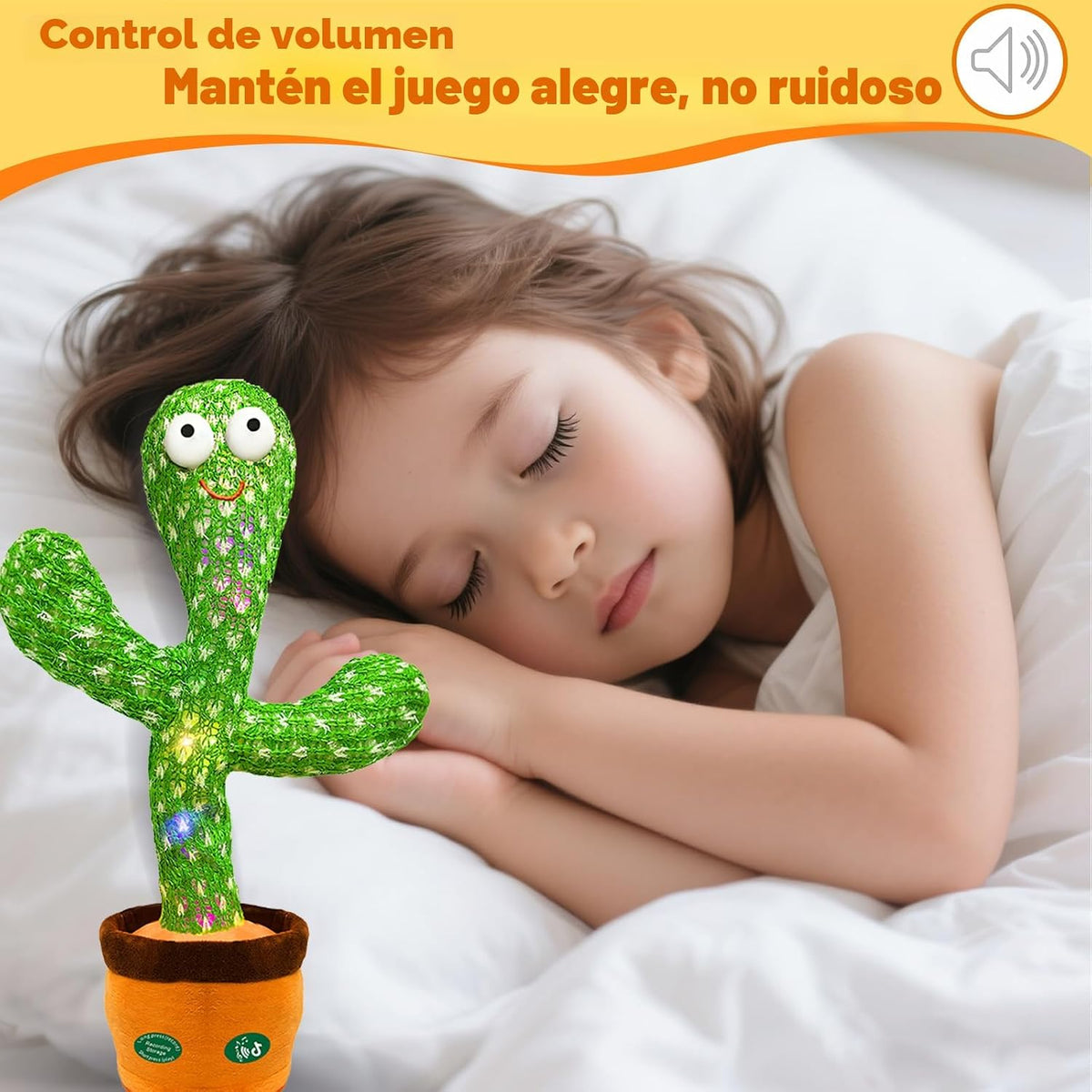 Hunfur Juguete de cactus que habla bailando, repite lo que dices |...