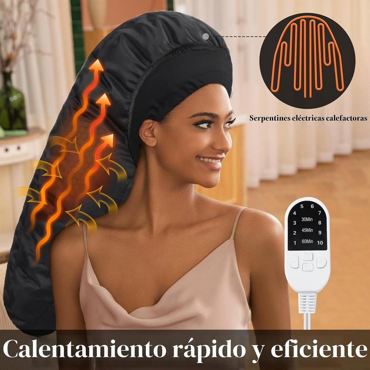 Amzpic Tapa térmica para vaporizador de cabello para acondicionamie...