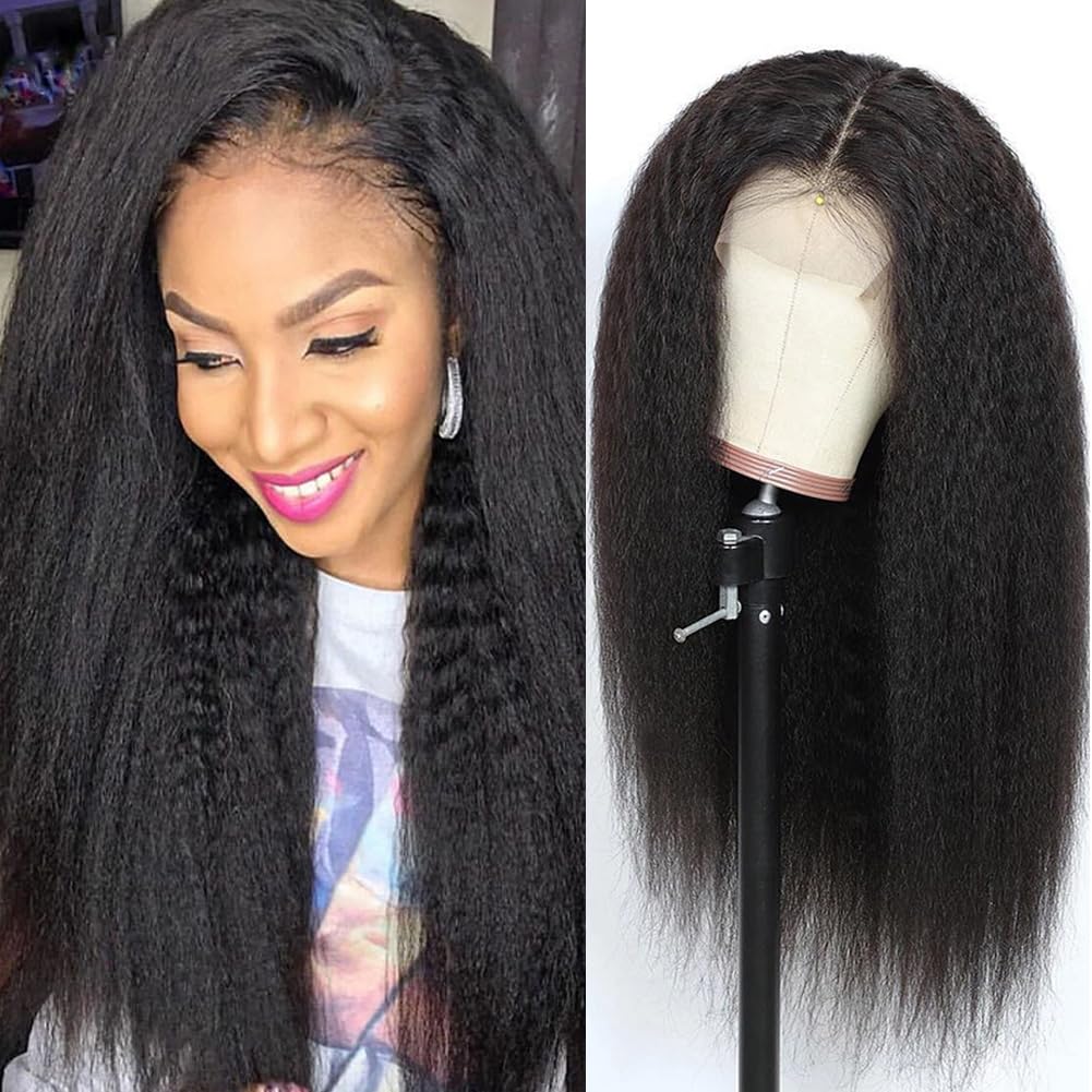 veravicky Peluca de cabello humano lacio tipo afro de 22 pulgadas,...