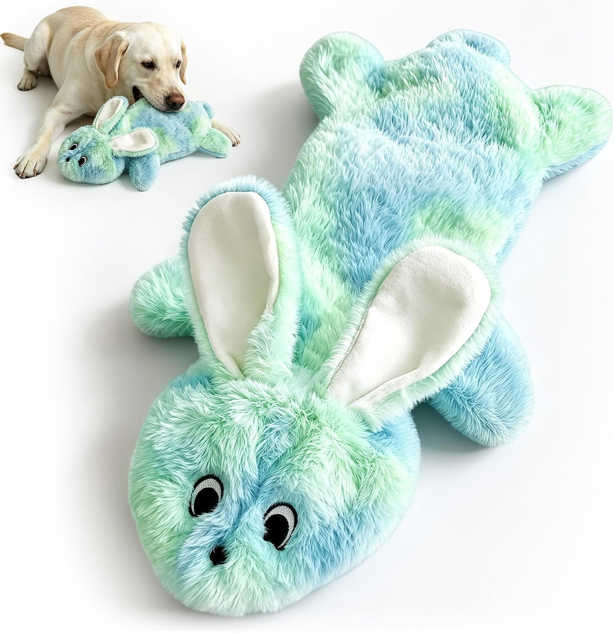 Fuufome Juguete masticable para perros sin relleno, juguete interac...