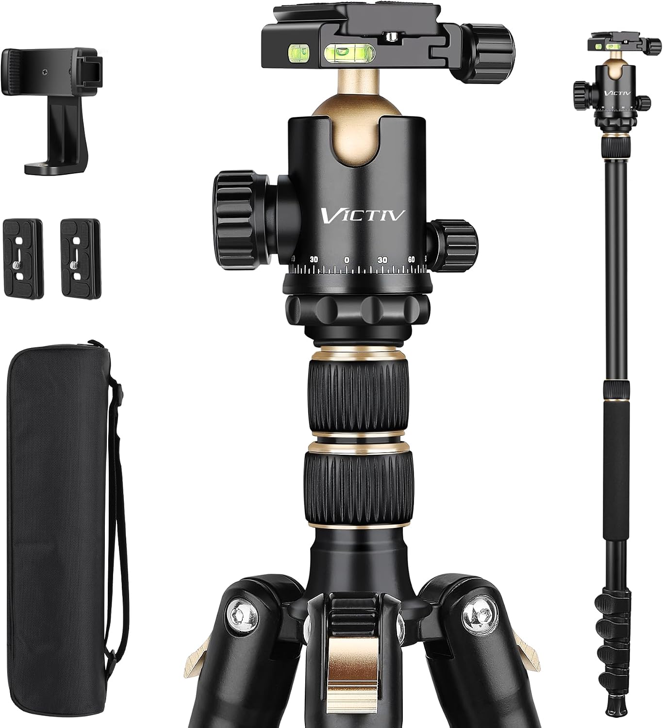 Trípode DSLR Profesional para Fotografía - Alto, Ligero y Resistent...