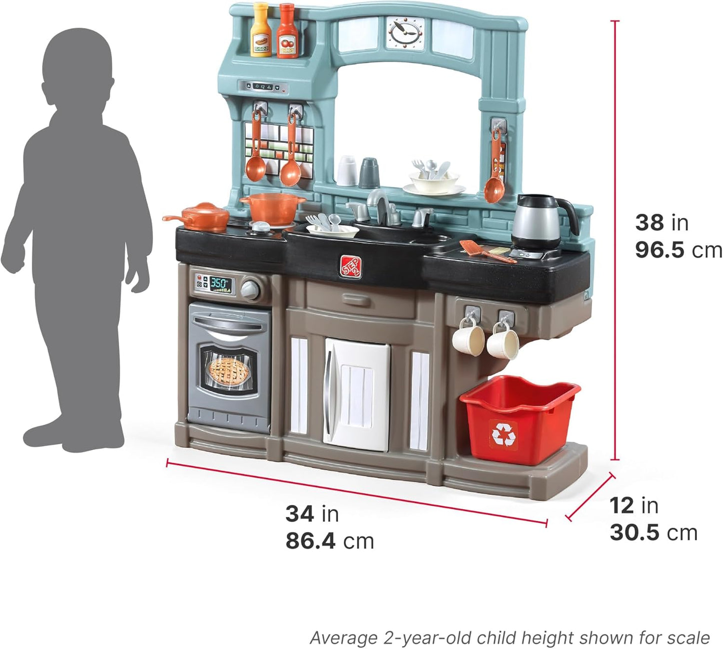 Step2 Best Chefs - Juego de cocina para niños, cocina para interior...