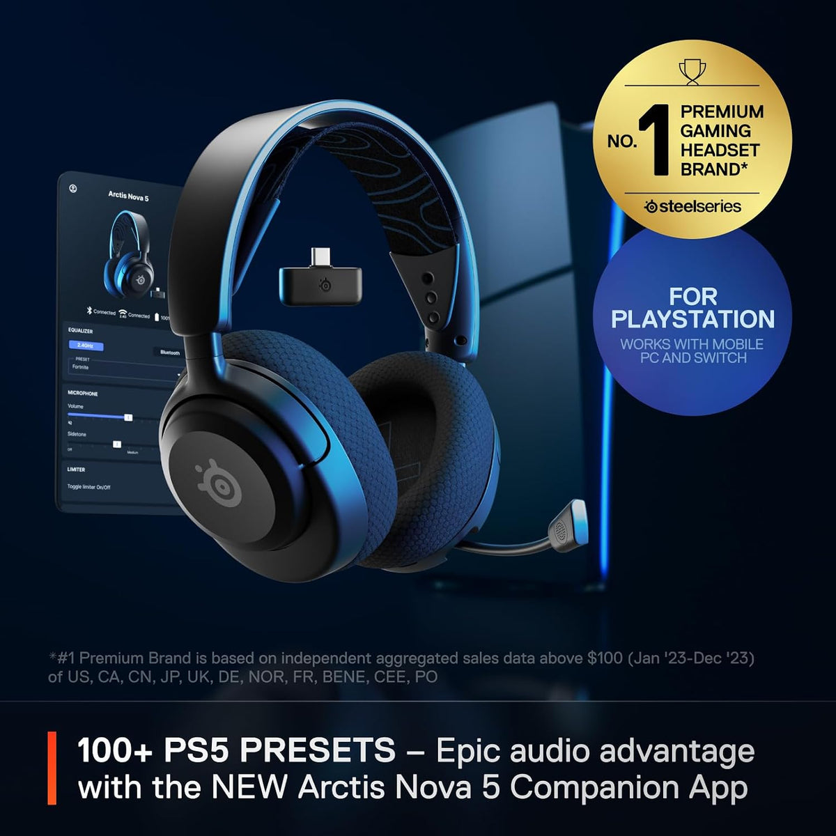 SteelSeries Arctis Nova 5P Auriculares inalámbricos multisistema pa...