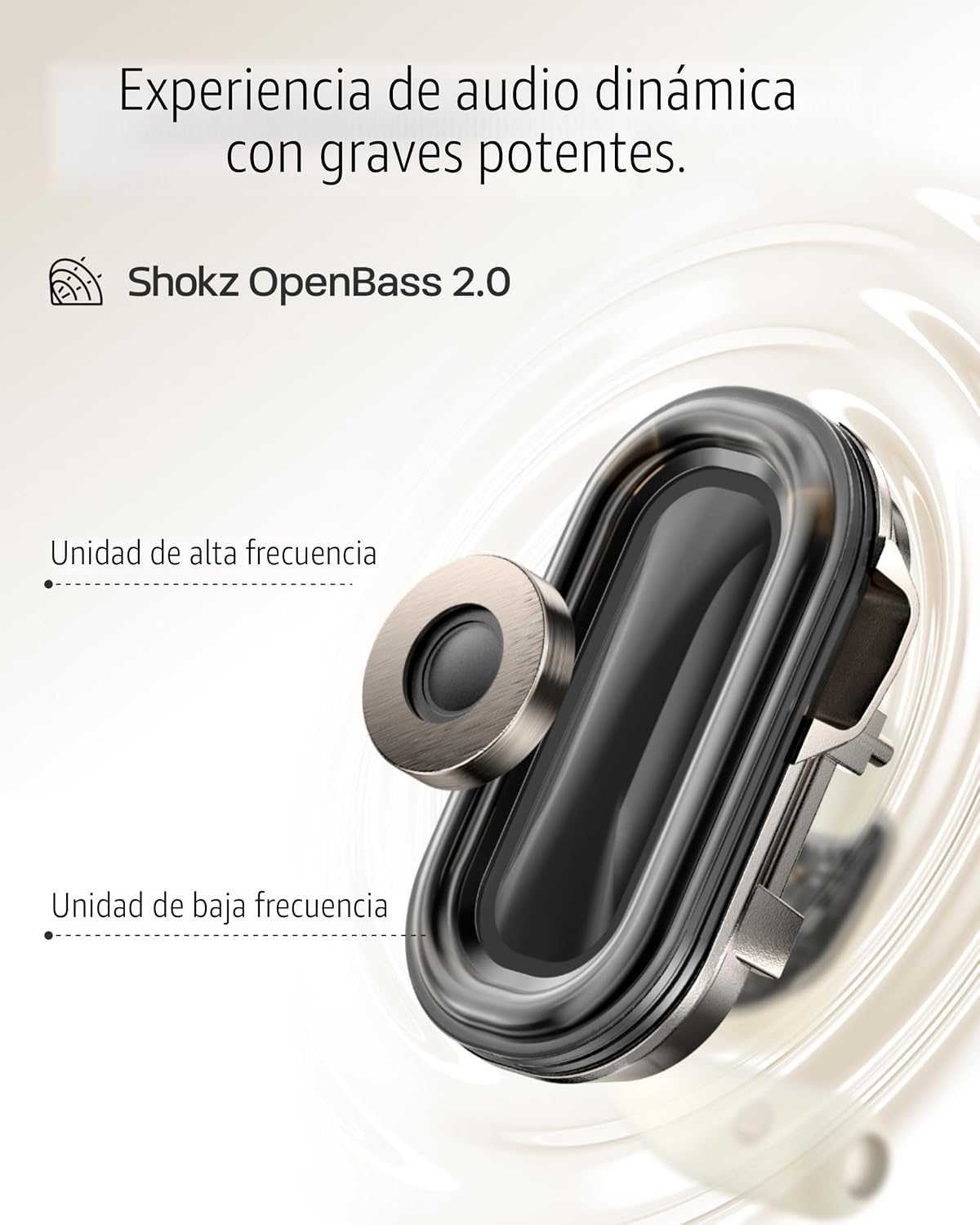 SHOKZ OpenFit 2 Auriculares de Oreja Abierta, Auriculares Inalámbri...