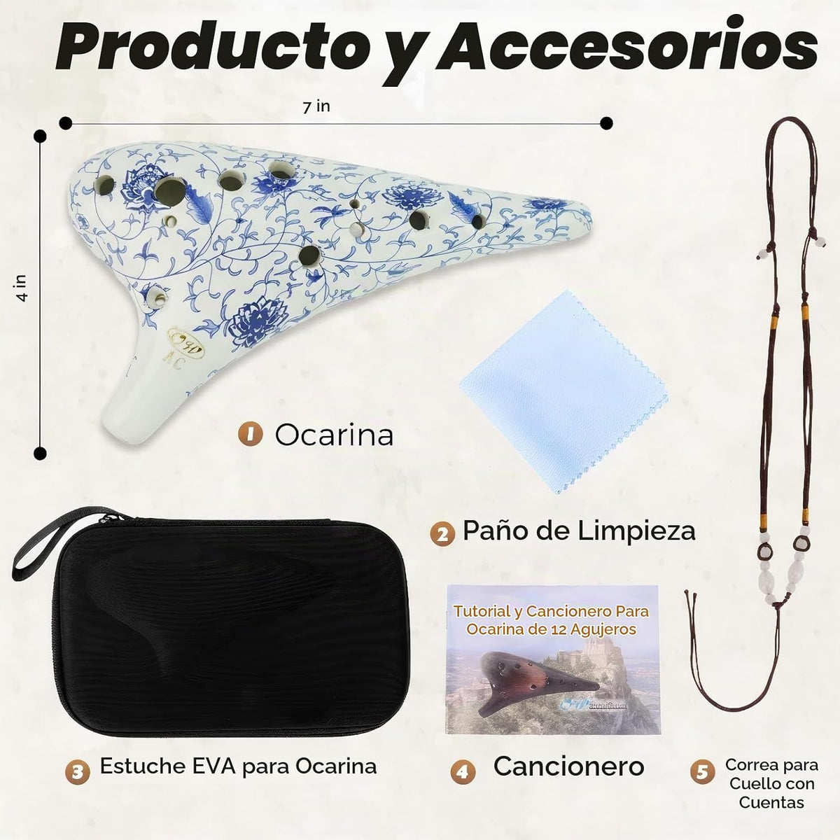 OcarinaWind Ocarina Clásica de 12 Agujeros, Obra Maestra Coleccioni...