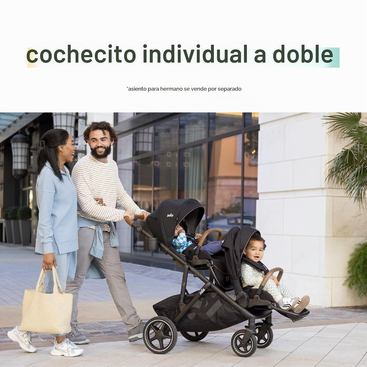 Joie Chive Silla de Paseo Modular de Individual a Doble, 20+ Modos...