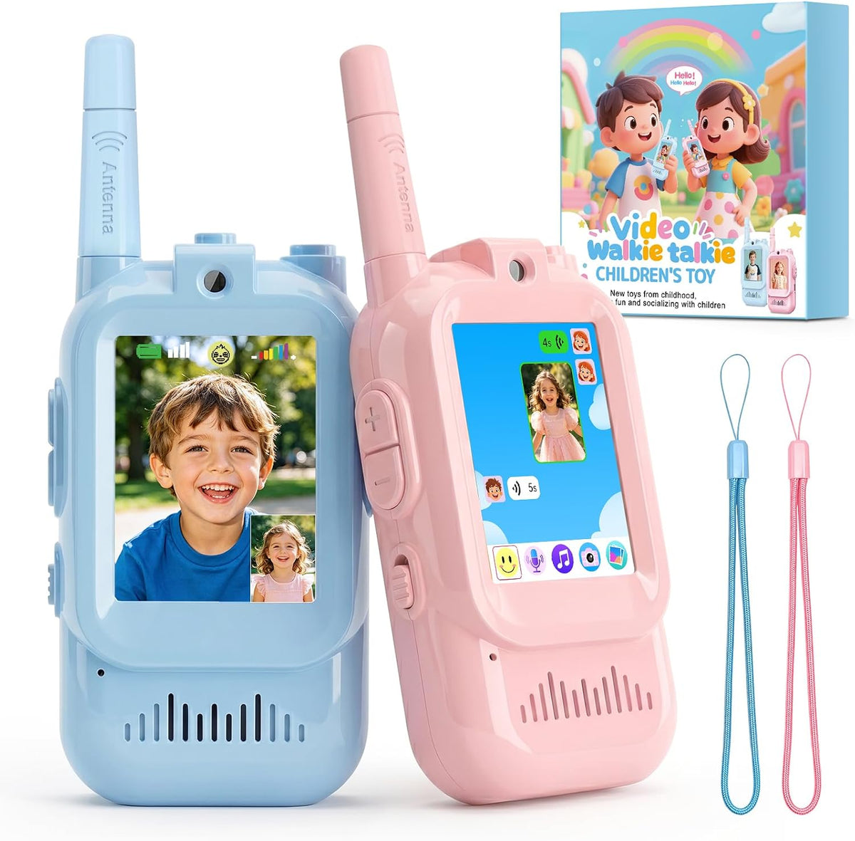 Walkie Talkies para niños con videollamada y cámara, Walkie Talkies...
