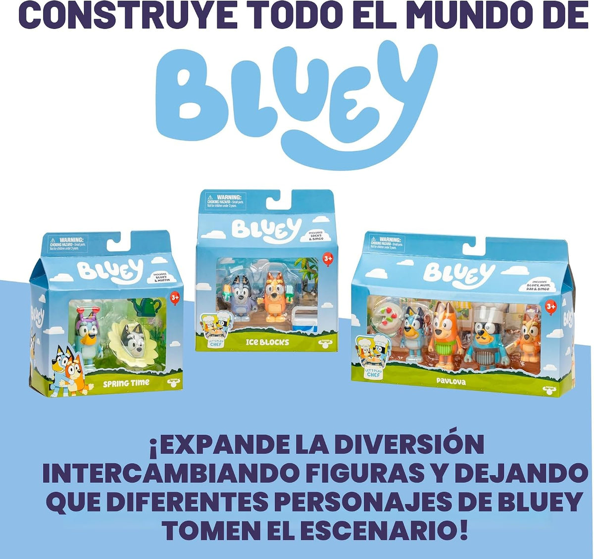 Bluey Juego de celebración para el hogar, casa de juguetes portátil...
