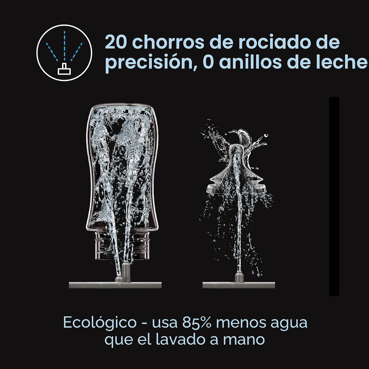 Baby Brezza Lavadora de biberones Pro - Mejor limpieza clínicamente...