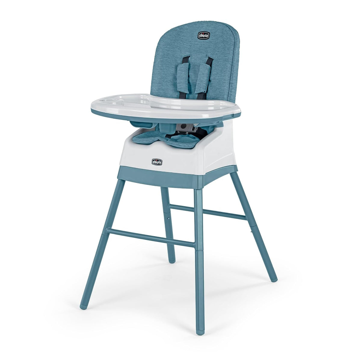 Chicco Stack Hi-Lo - Silla alta convertible multiusos 6 en 1, recli...