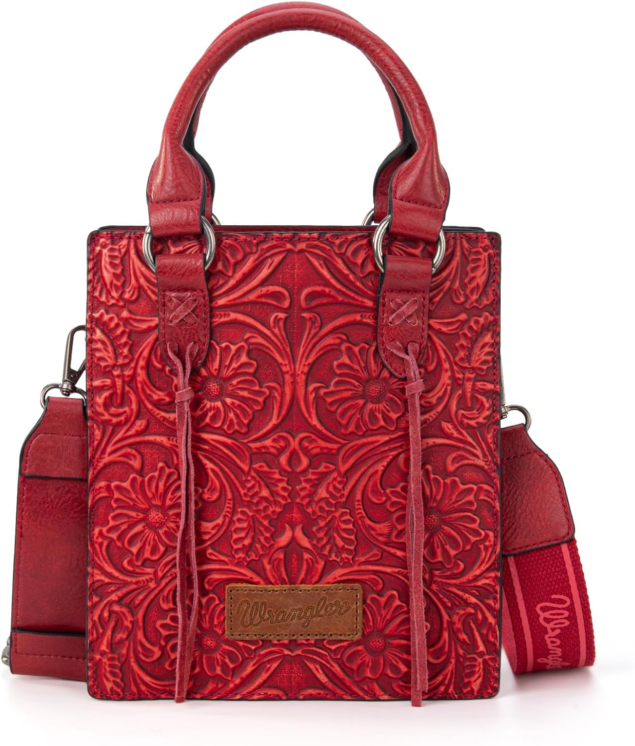 Wrangler Bolso Cruzado en Relieve para Mujer con Asa Superior, Bols...