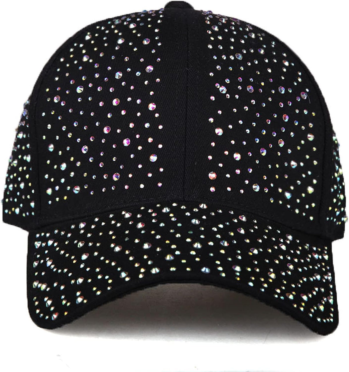 Gorra de béisbol brillante con diamantes de imitación para mujeres...