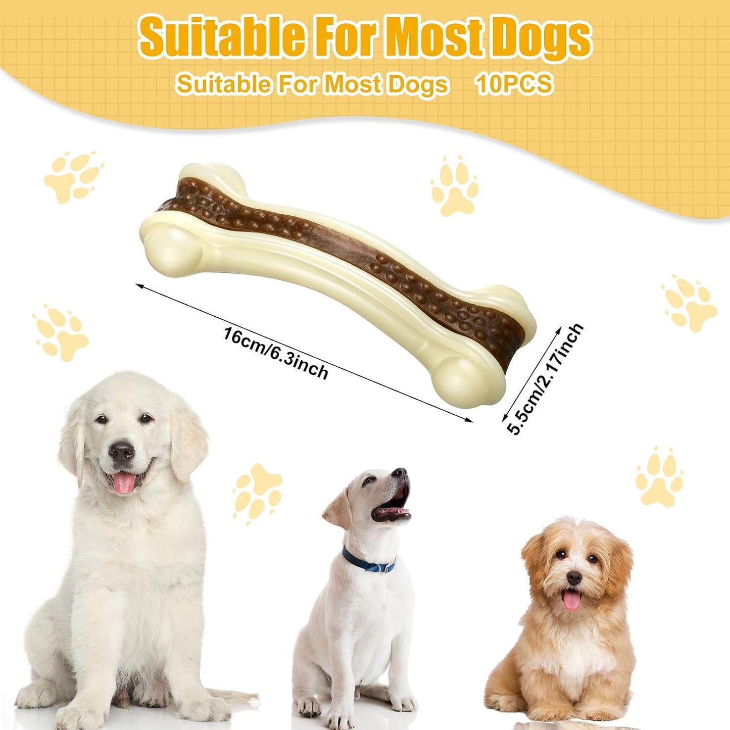 Sosation 10 juguetes masticables para perros para masticadores agre...