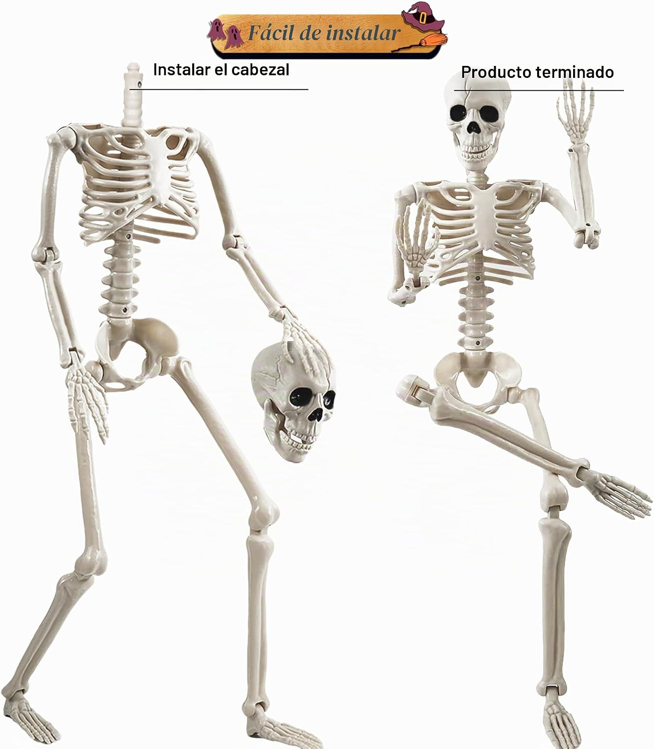tkgpe - Decoraciones de Halloween para exteriores, paquete de 2 dec...