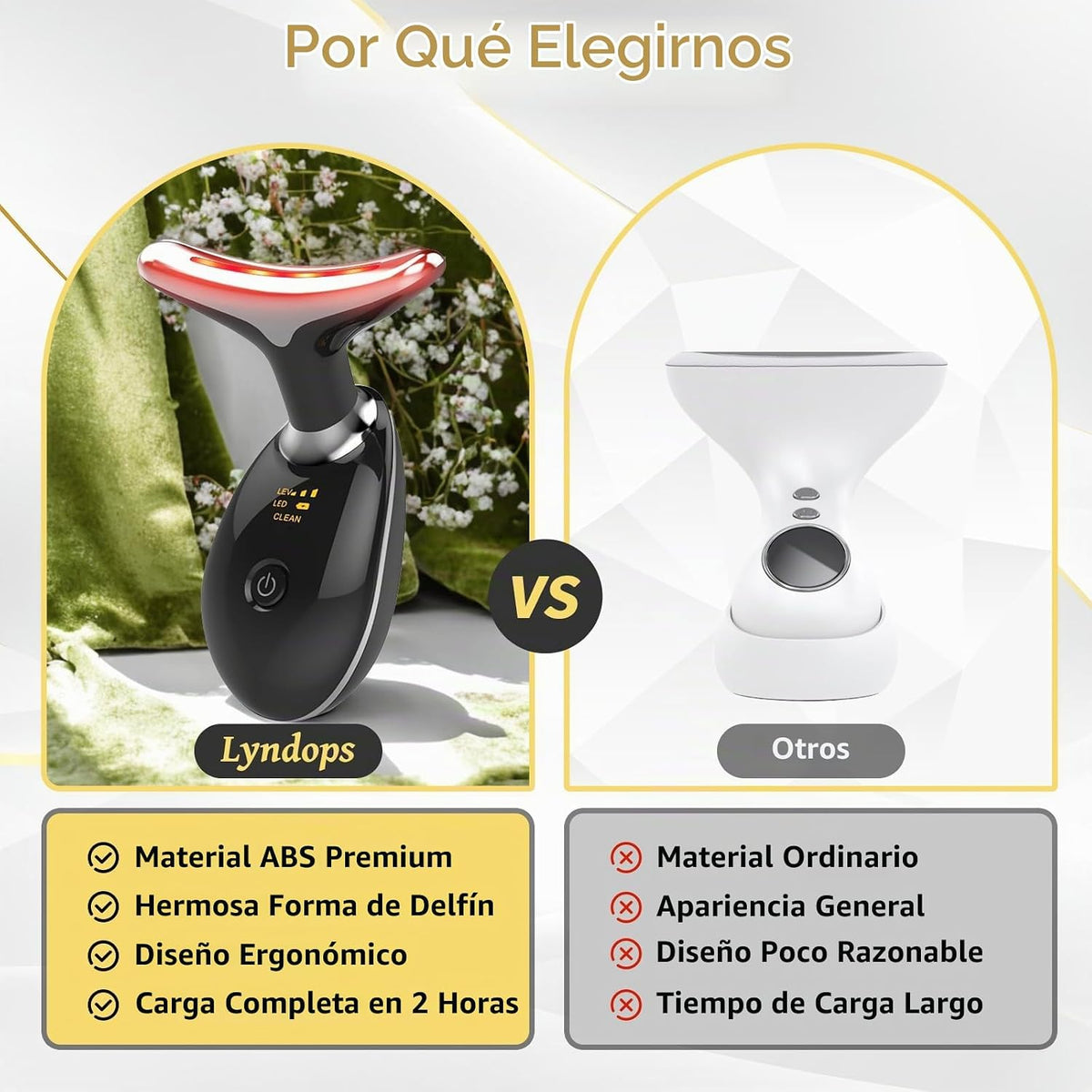 Dispositivo portátil de belleza facial, herramienta de masajeador f...