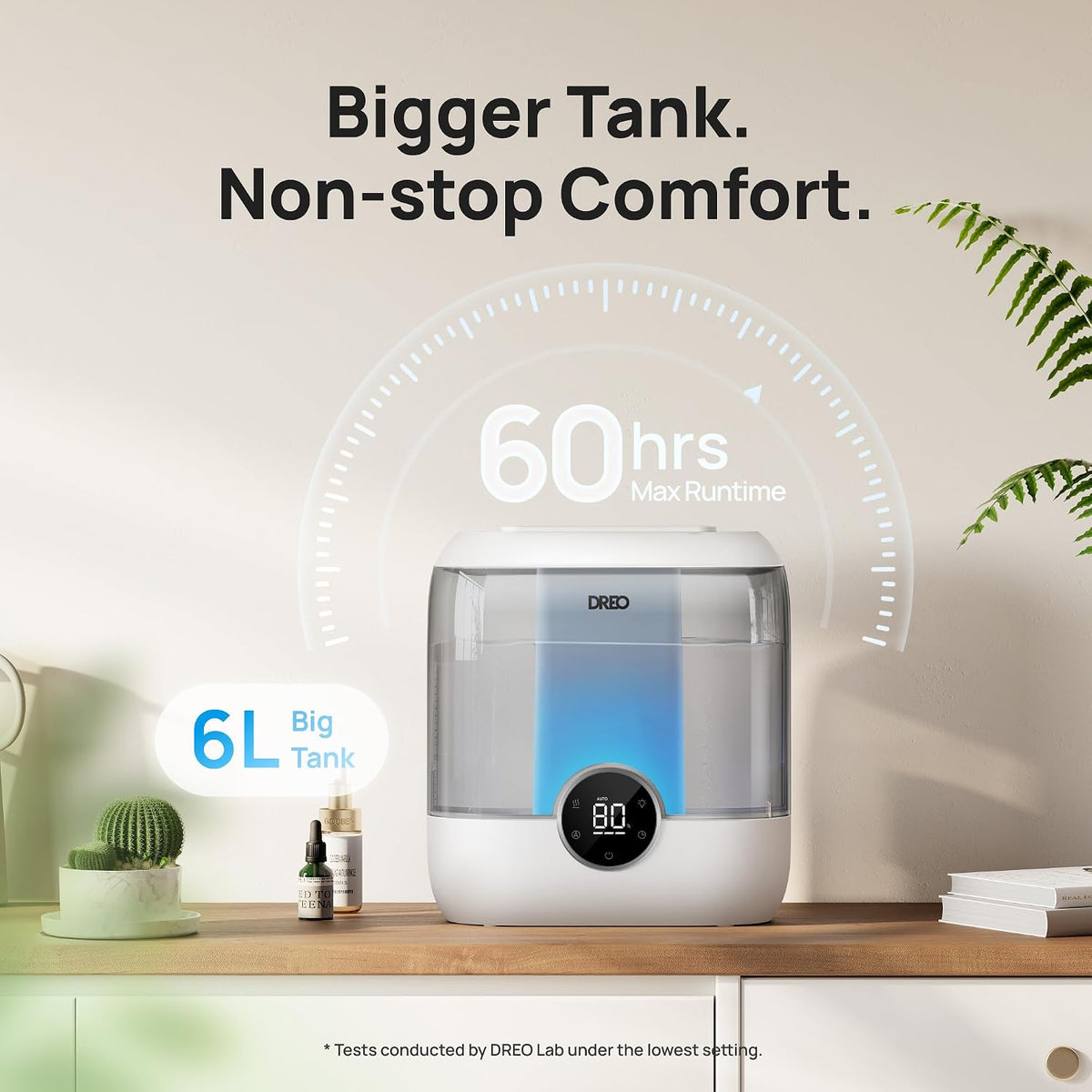 Dreo Humidificadores de Llenado Superior de 6L para Dormitorio, 60H...
