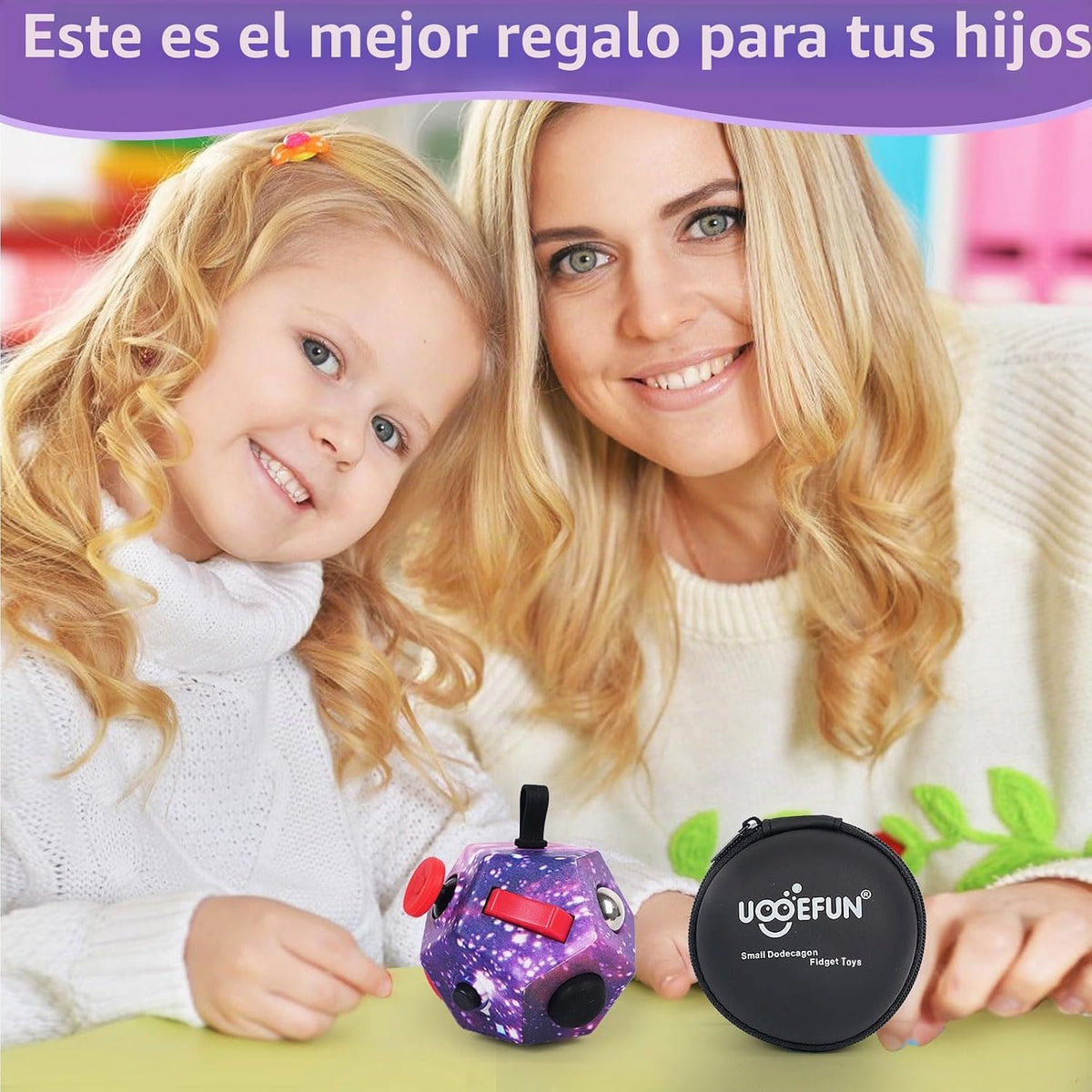UOOEFUN Juguetes sensoriales cúbicos para personas inquietas, jugue...