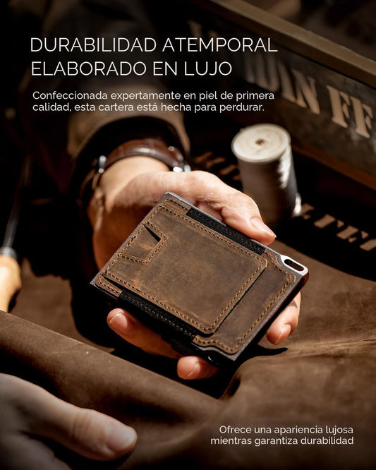 LORZOR Cartera táctica delgada, cartera minimalista para hombres, c...