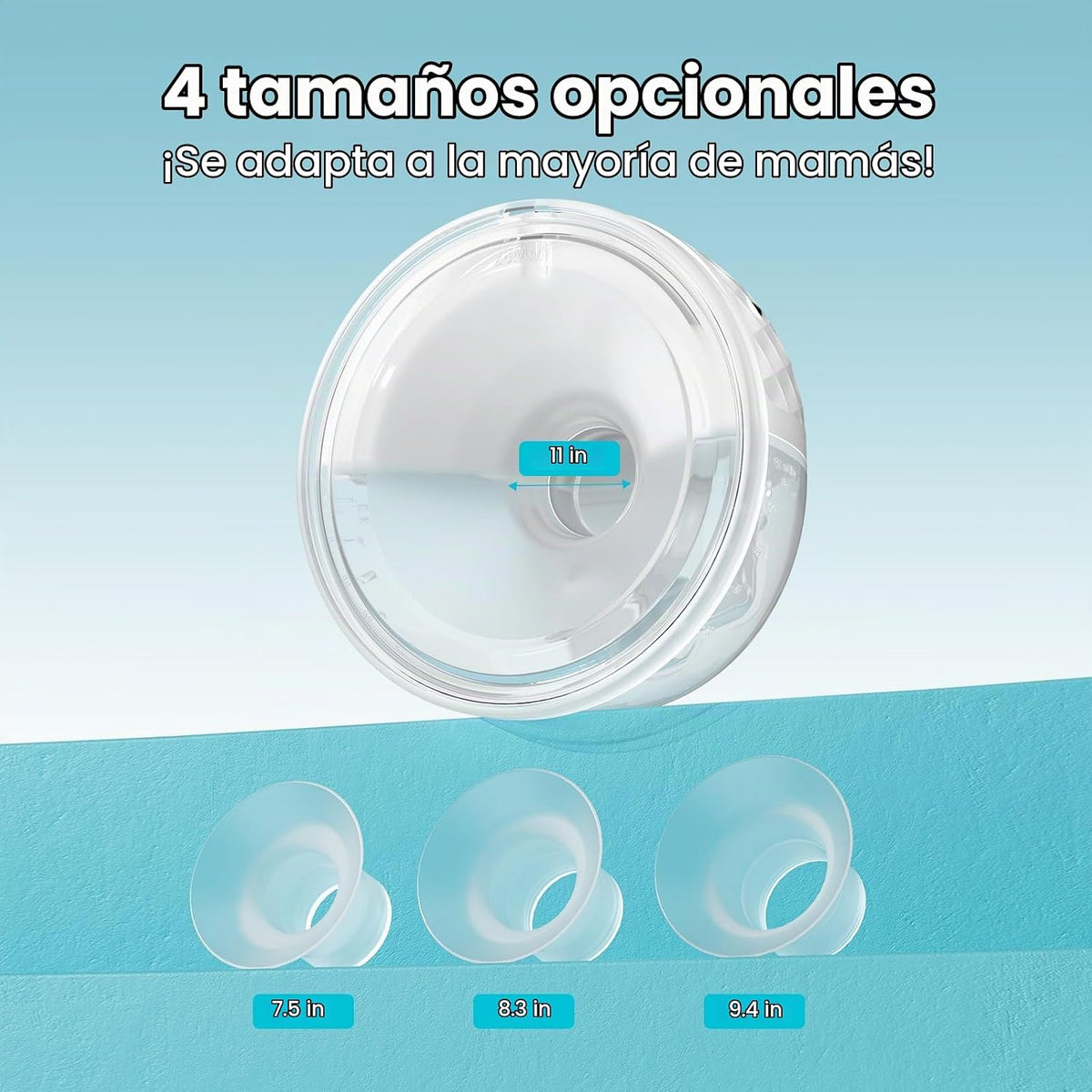 Paruu Extractor de leche manos libres P10 portátil, succión fuerte...