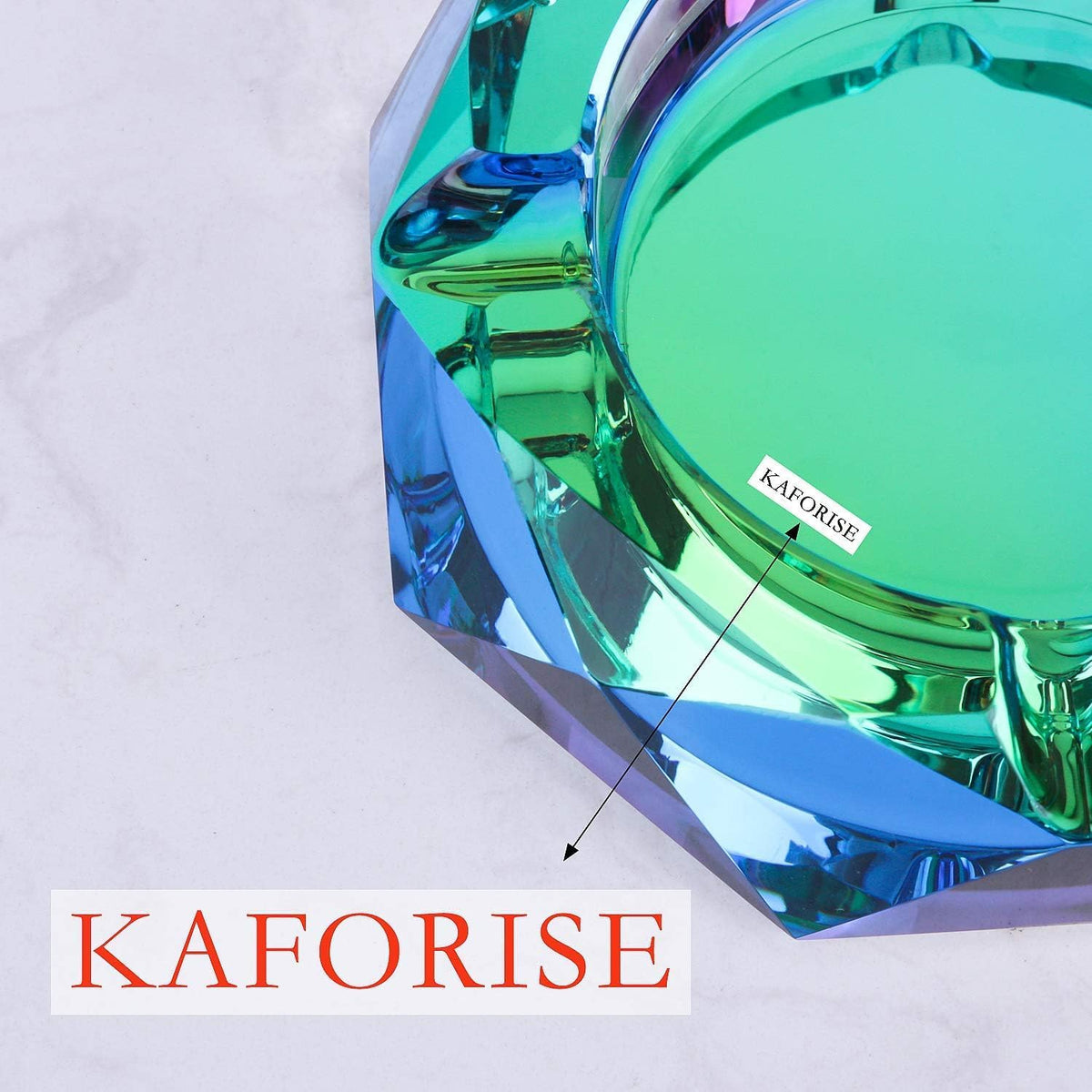 Kaforise Cenicero pesado K9 de cristal para cigarrillos \u2013 Eleg...