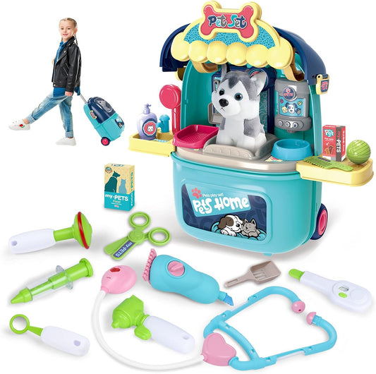 MAGIC4U Juguete de Maleta Transportadora para el Cuidado de Gatos y...