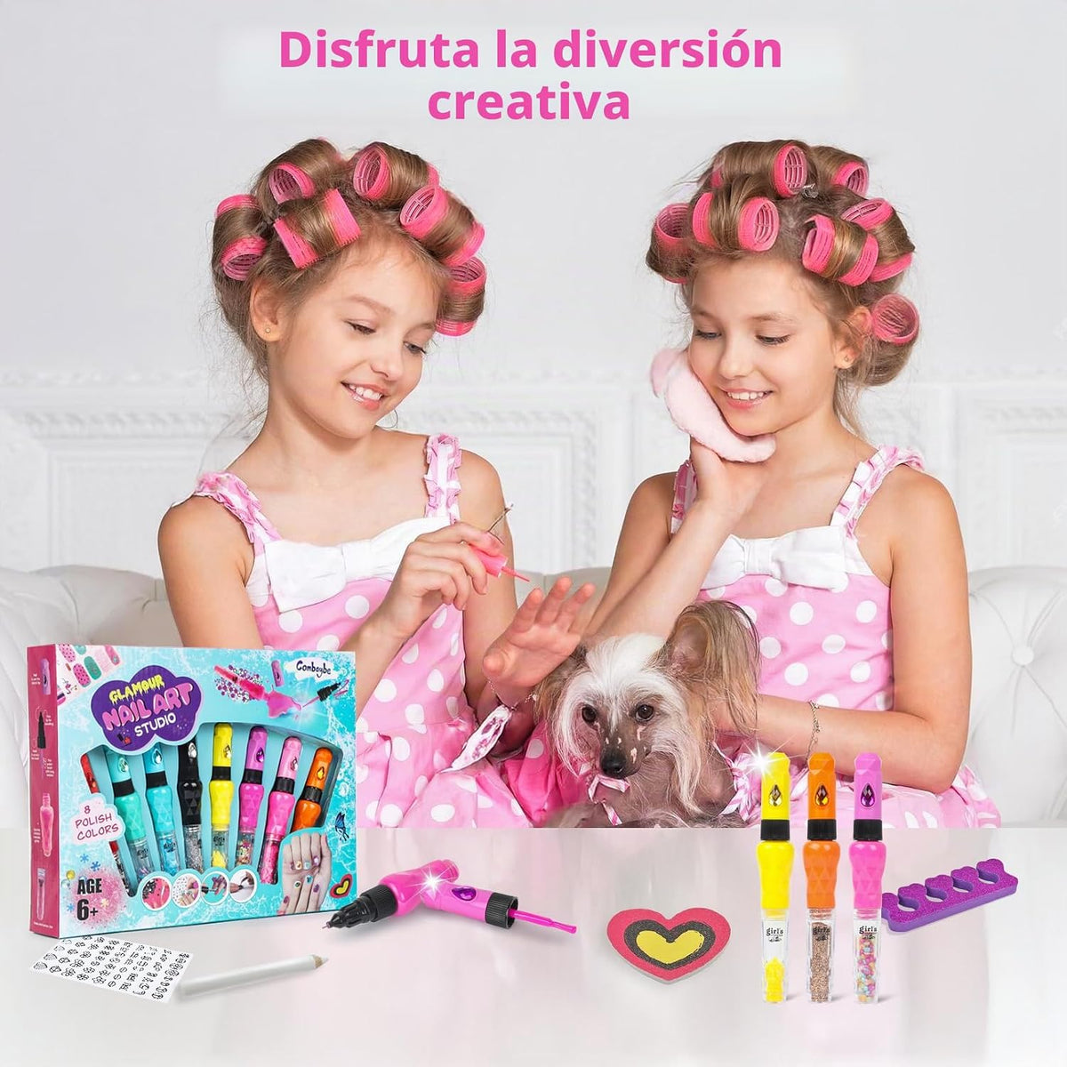 Juego de 8 bolígrafos de arte de uñas para niños, esmalte de uñas n...