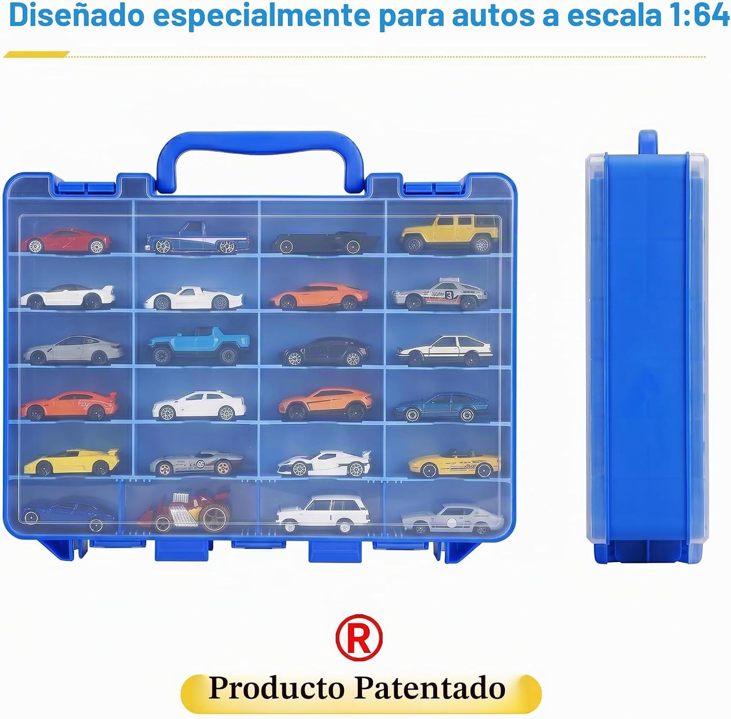 Saichotoy Estuche de almacenamiento para Hot Wheels - Estuche de tr...