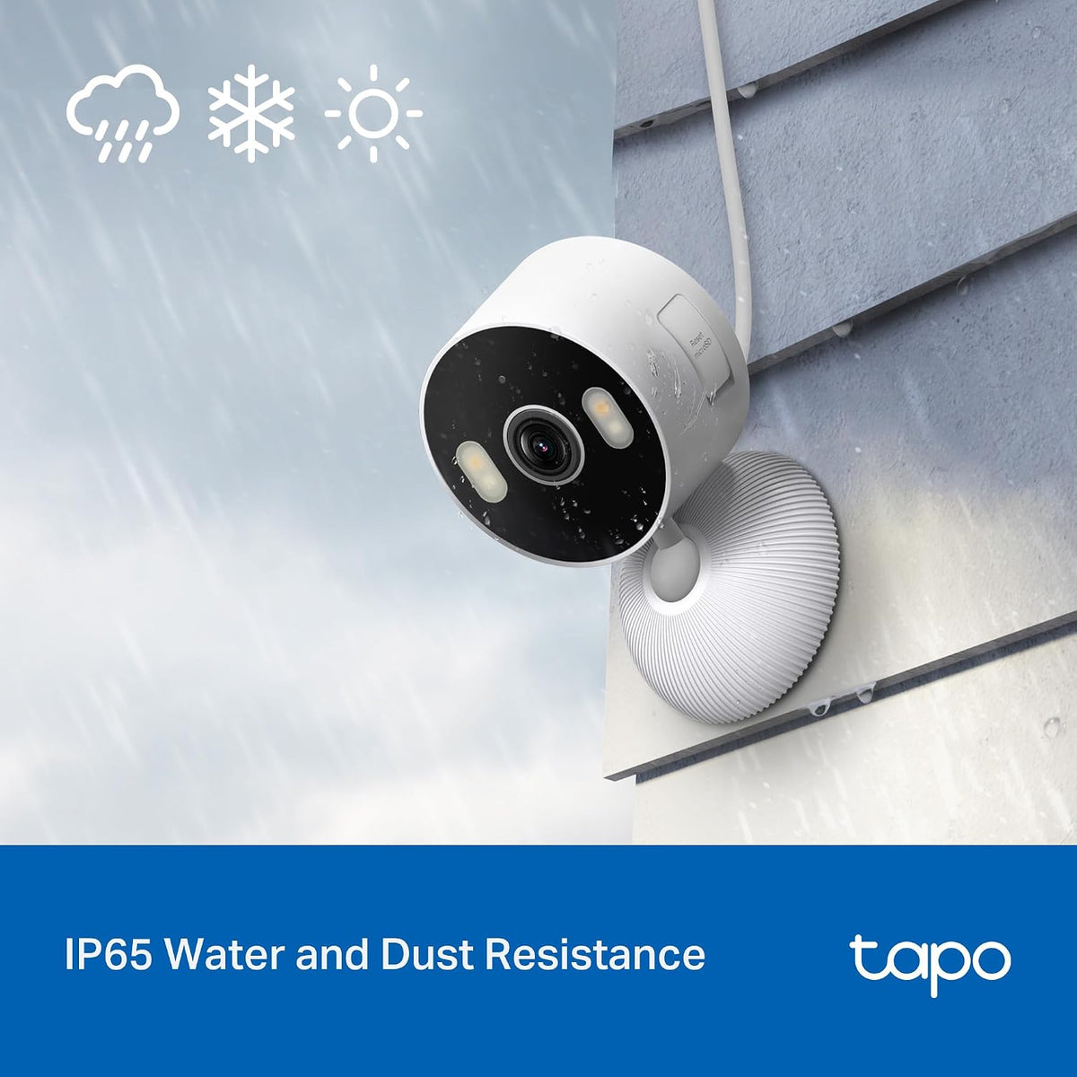 Cámara de seguridad Tapo 2K 3MP para interiores\/exteriores - Detec...