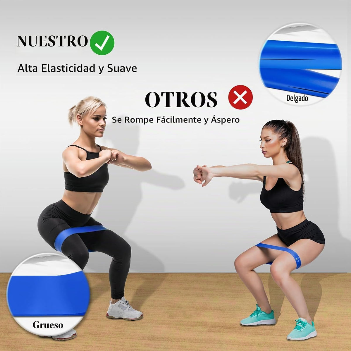 Bandas de Resistencia para Hacer Ejercicio, Bandas elásticas de Eje...