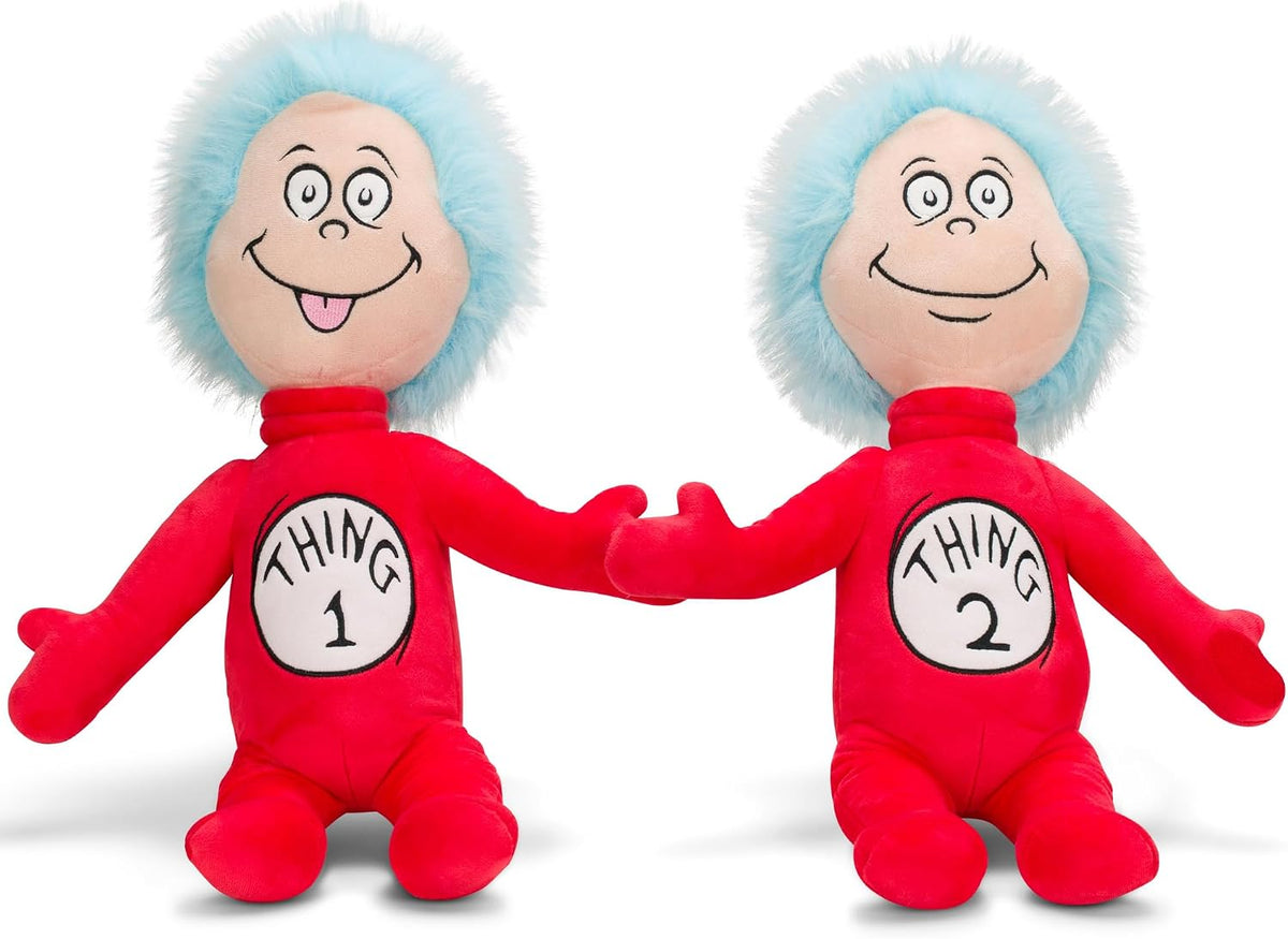Dr. Seuss Cat in The Hat Thing 1 and Thing 2 Cuddle Pillow Buddy, p...