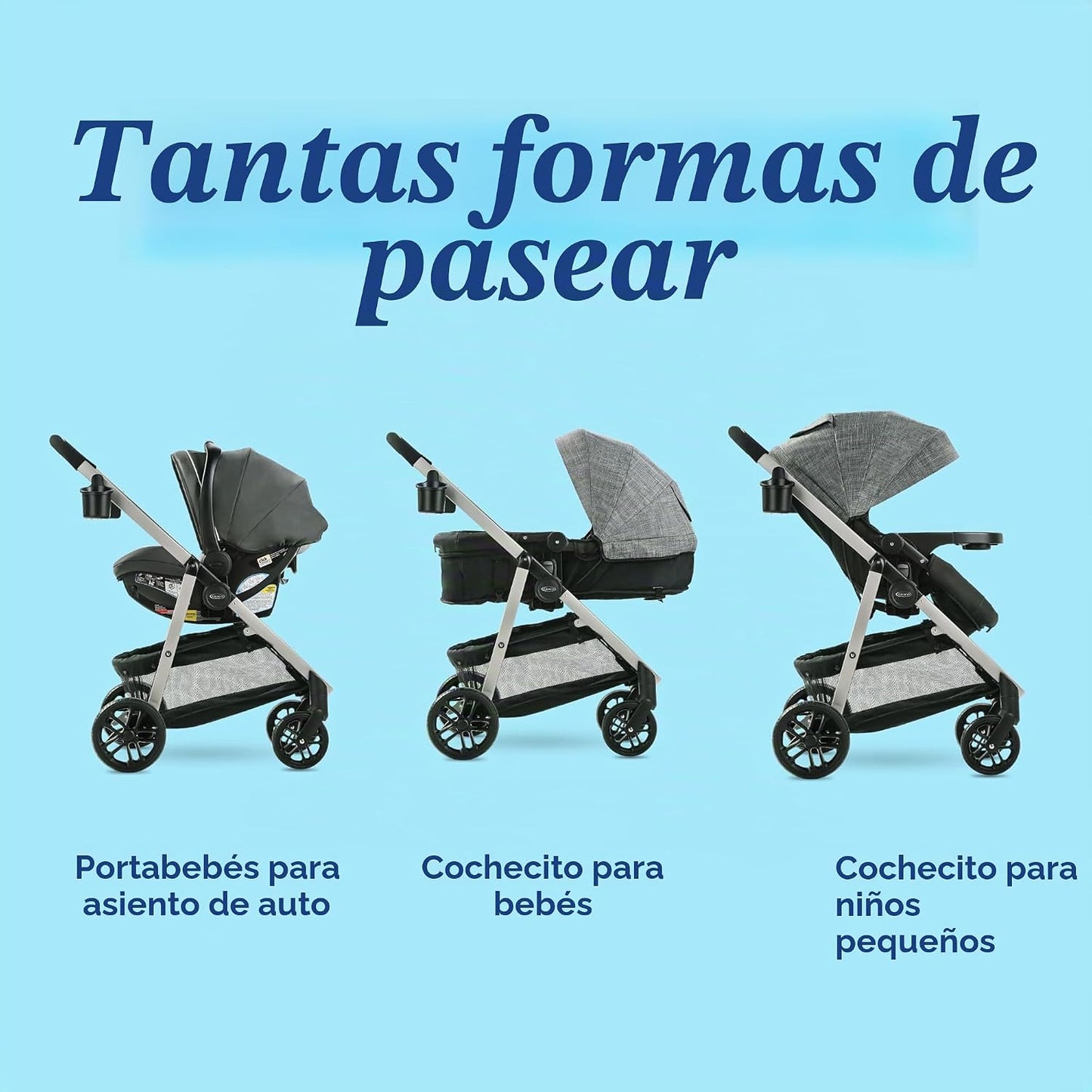 Sistema de viaje Pramette de Graco Modos, asiento de coche y cochec...