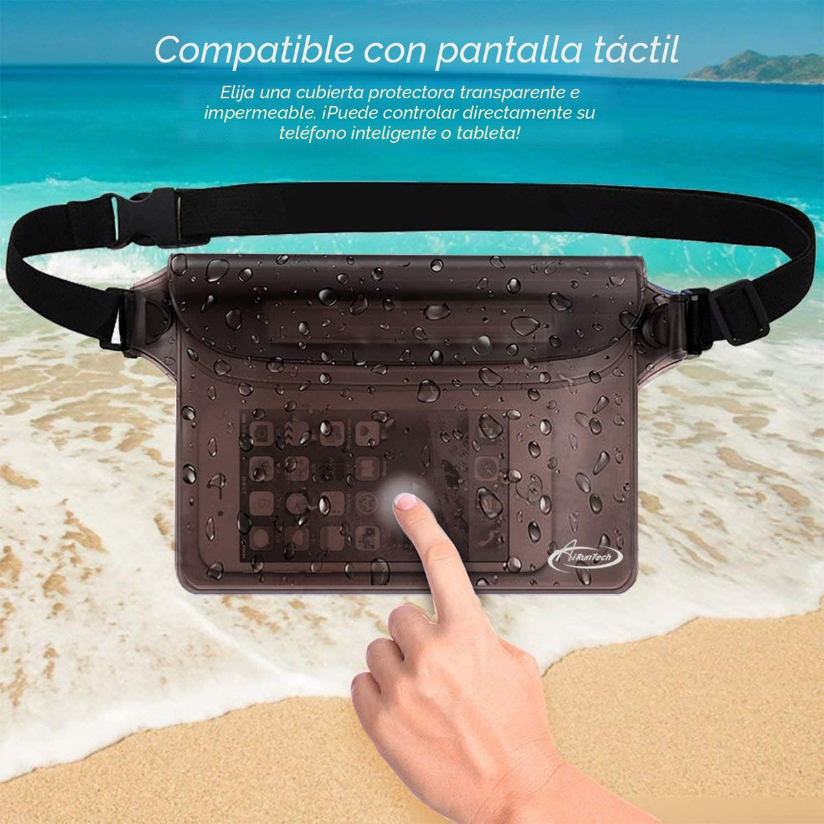 AiRunTech Bolsa impermeable con correa para la cintura (paquete de...