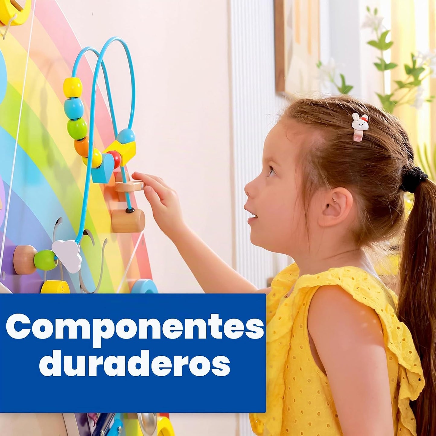 SPARK &amp; WOW Paneles de pared de actividades arcoíris, 10 activi...