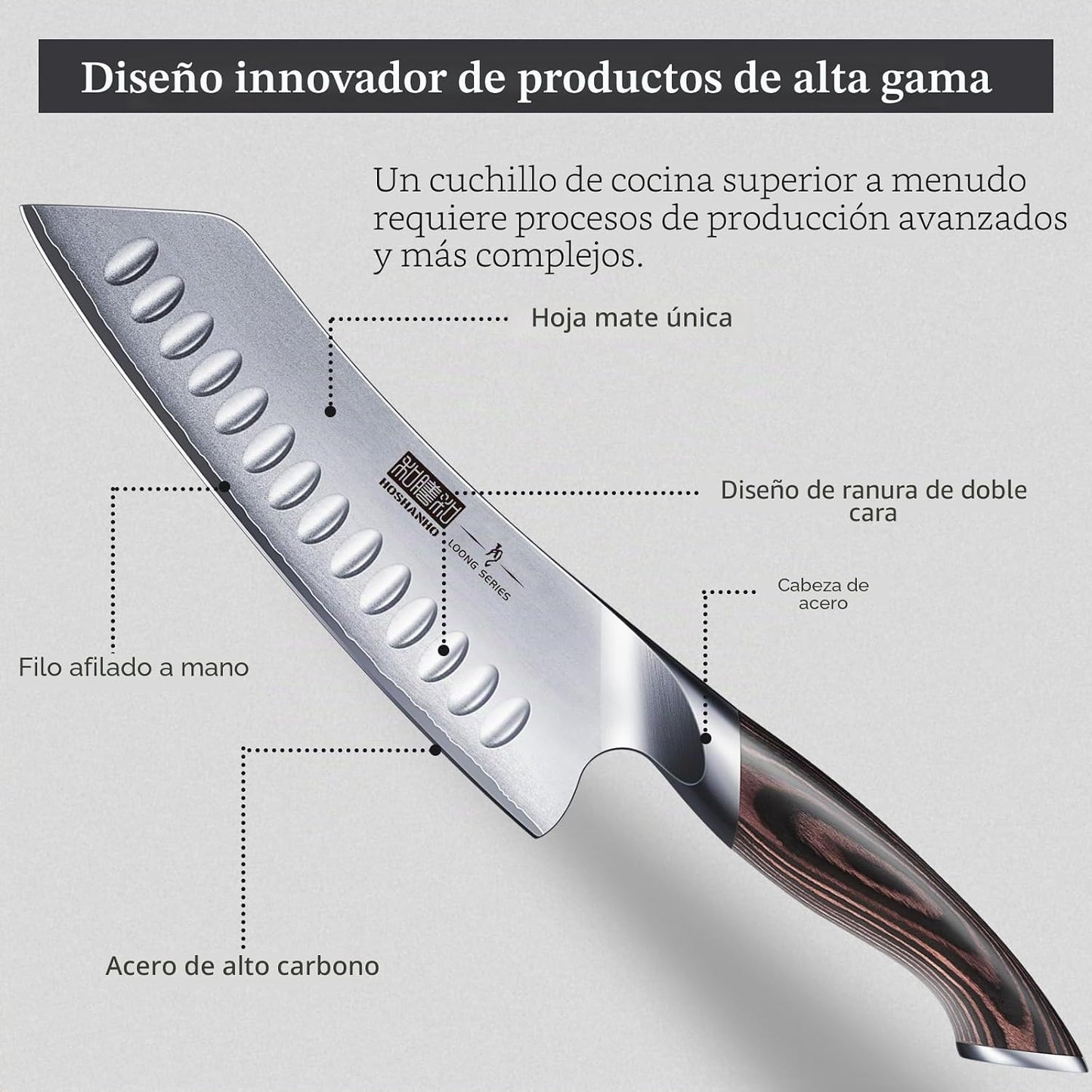 HOSHANHO - Cuchillo de chef japonés de 7 pulgadas, cuchillo de coci...