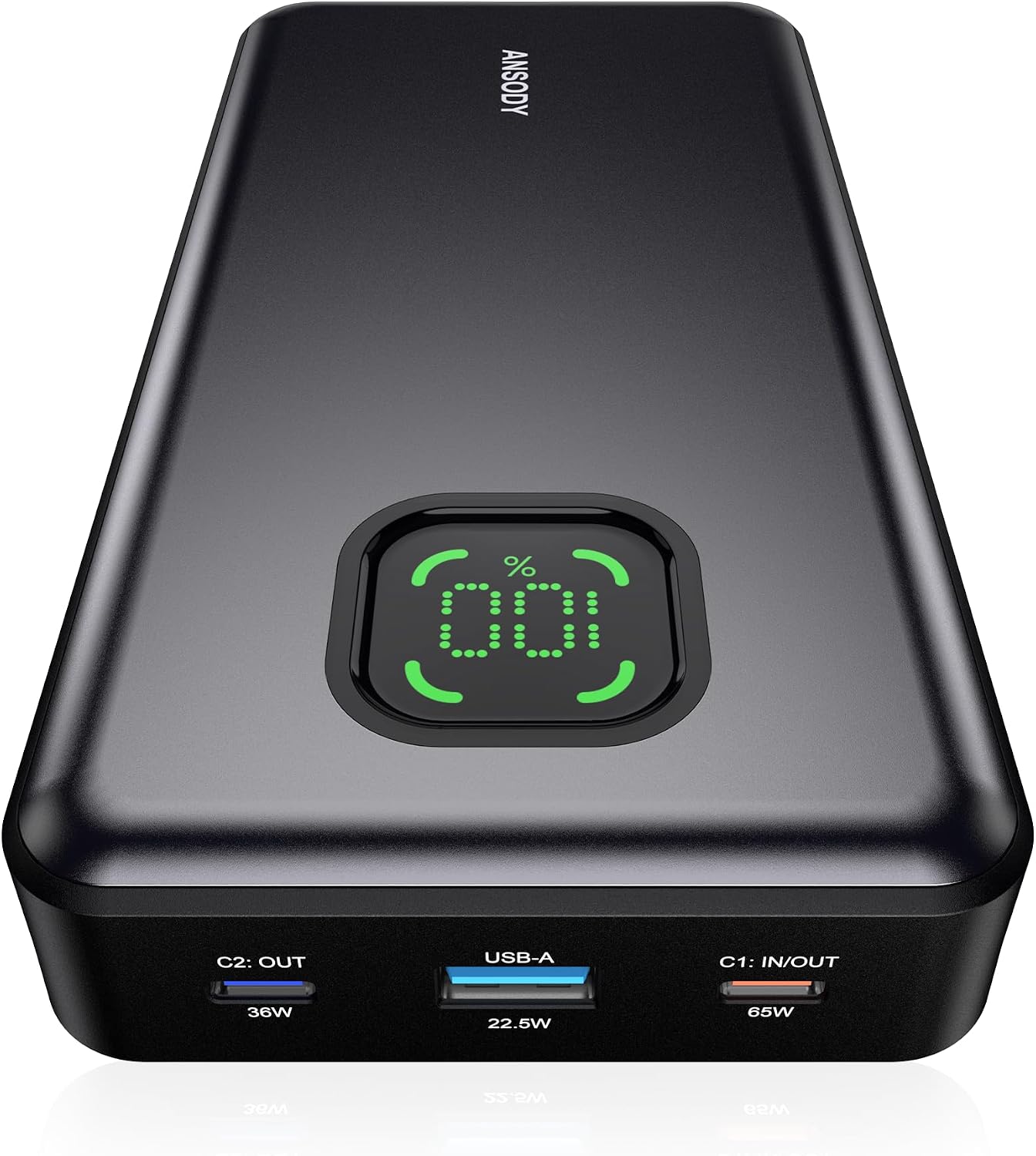 Banco de energía de 65W, cargador portátil USB C para laptop de 250...