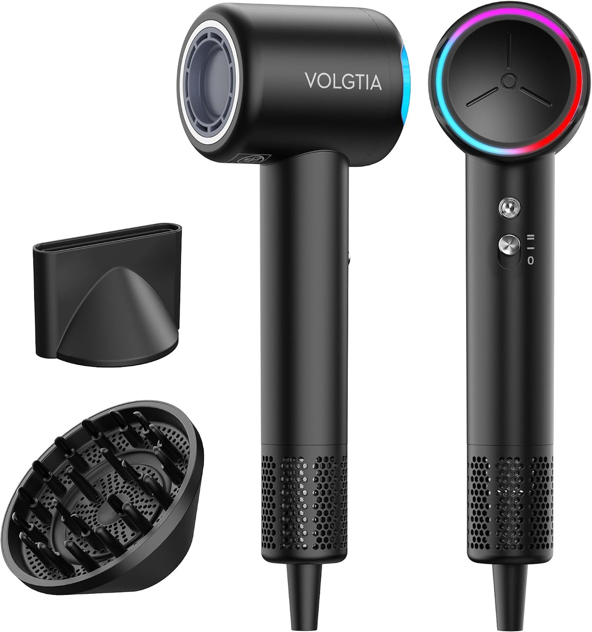 VOLGTIA Secador de pelo de alta velocidad con difusor y concentrado...