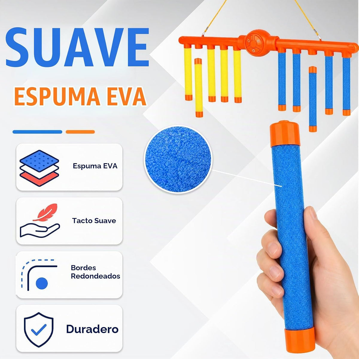 Reflex Drop Sticks Challenge Game - 3 velocidades ajustables, jugue...