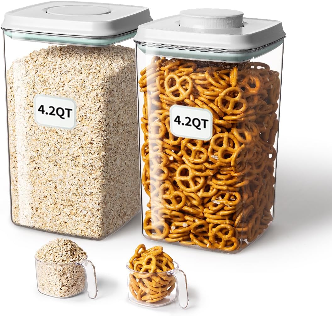Ankou Recipiente hermético para almacenamiento de alimentos con tap...