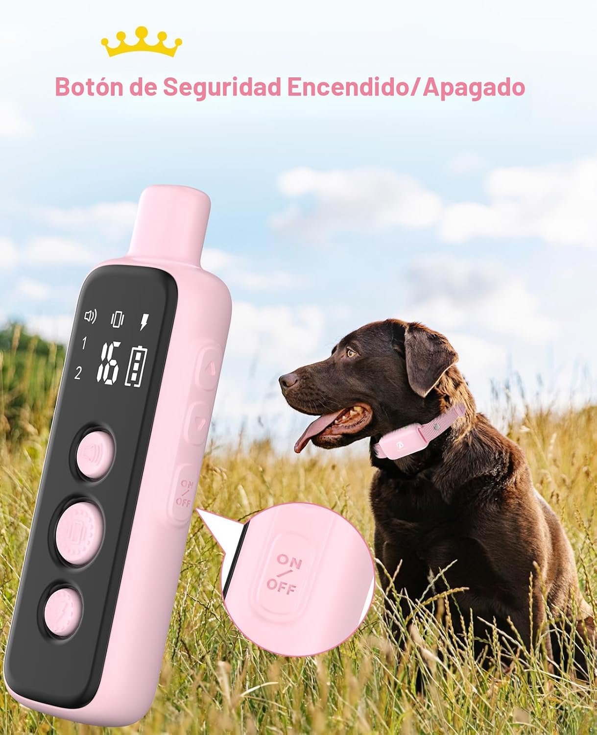 Bousnic Collar de choque para perros \u2013 Collar de entrenamiento...