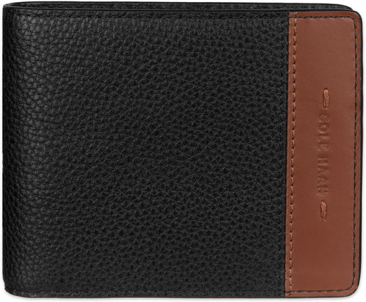 Cartera de cuero RFID para hombre de Cole Haan, plegable diaria