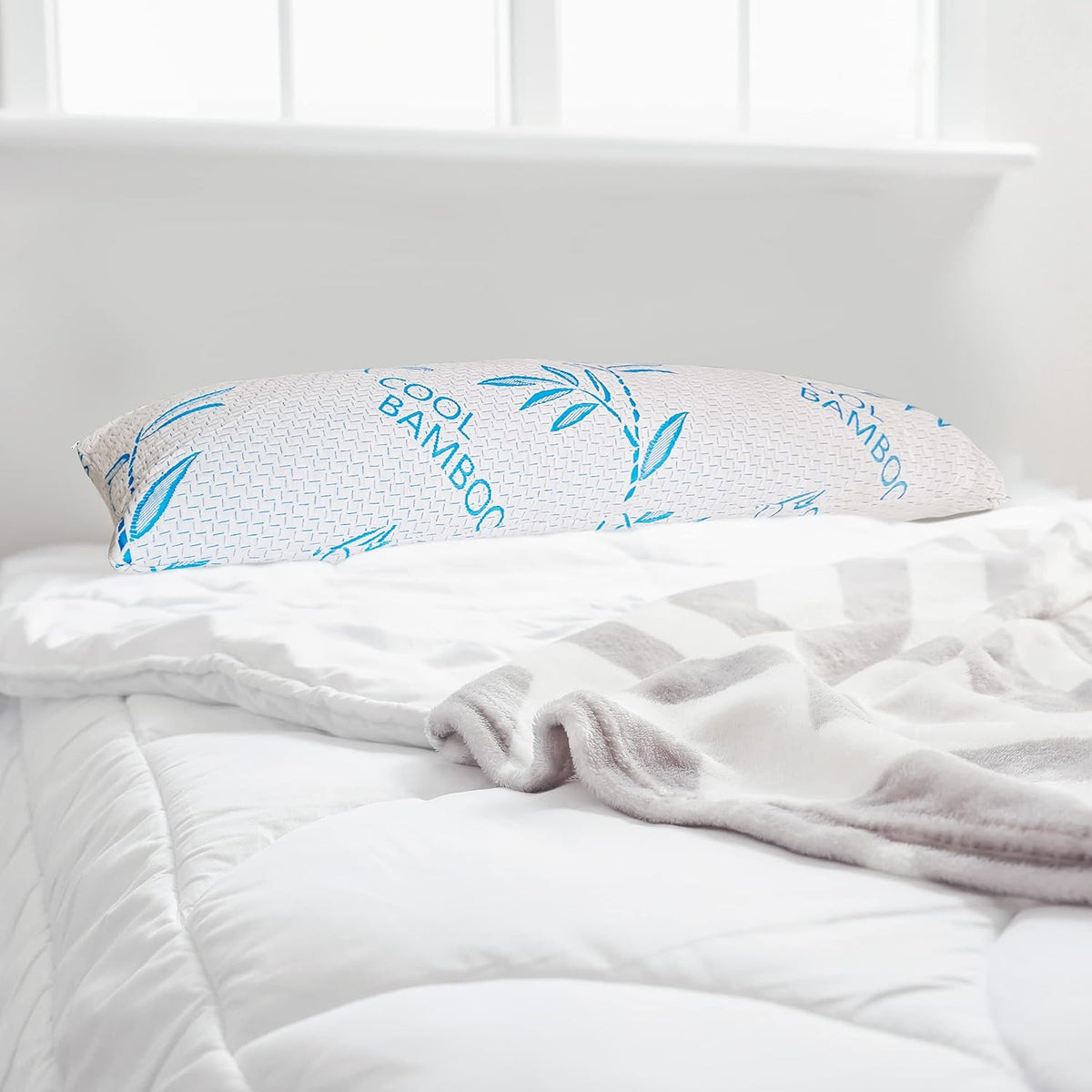 Almohada corporal para dormir, almohada de cama ajustable de espuma...