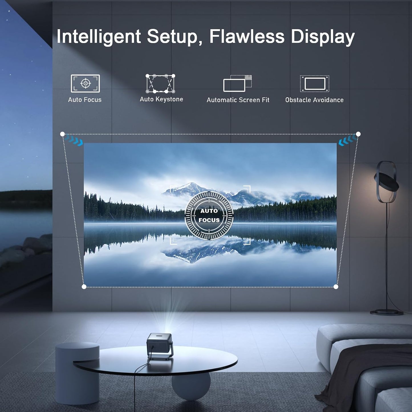 [4600 ANSI y ahora con Netflix] Proyector 4K con WiFi y Bluetooth,...