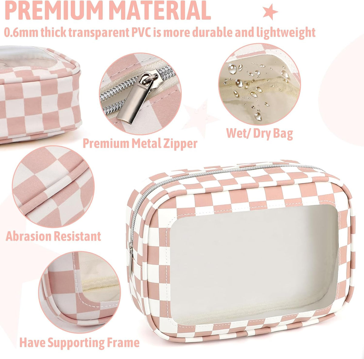 Bolsas para pañales, Rosa, 3 piezas, Práctico: