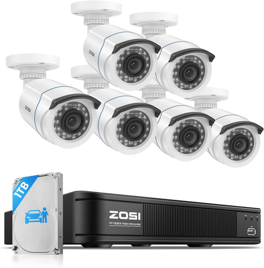 ZOSI Sistema de cámara de seguridad para el hogar 3K Lite con detec...