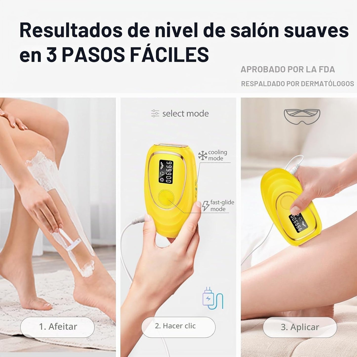 Dispositivo de depilación láser IPL para mujeres y hombres, contact...