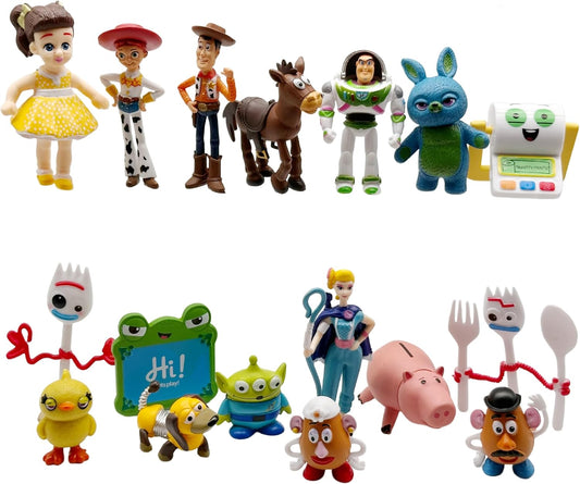 Juego de 17 figuras de dibujos animados para Toy Theme Story, bonit...